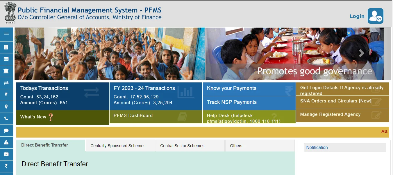 Public Financial management System-PFMS